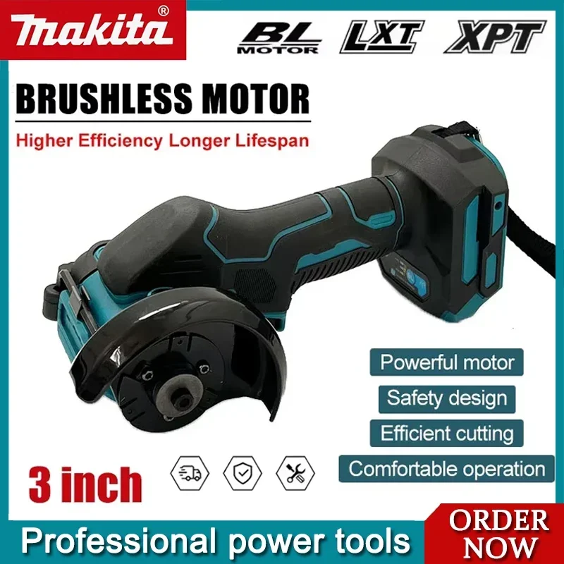 

Аккумуляторная угловая шлифмашина Makita 3 дюйма, беспроводная угловая шлифмашина 3 дюйма, электрическая отрезная пила, электроинструмент