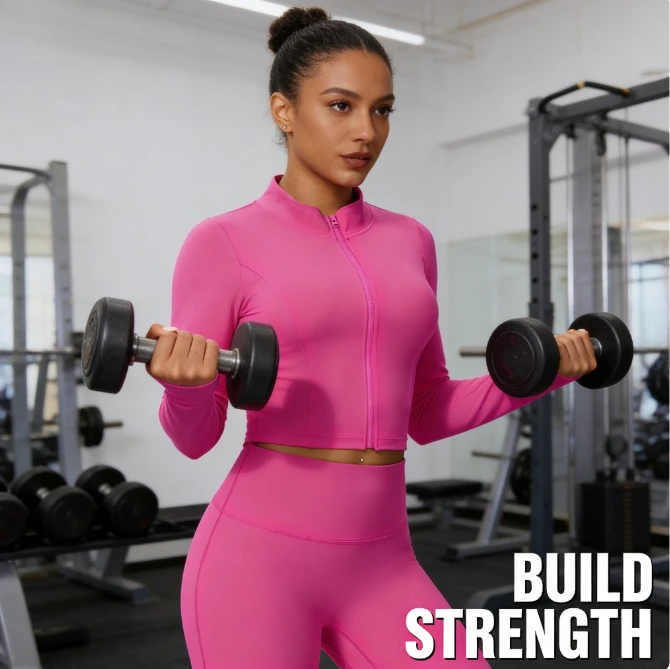 

Женская спортивная куртка на молнии с длинным рукавом, облегающая, быстросохнущая, для бега, фитнеса и занятий в спортзале