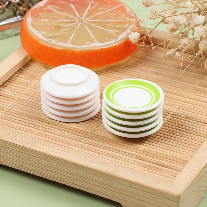 1 set duurzame mini-voedselgerechten servies miniatuur poppenhuisaccessoires