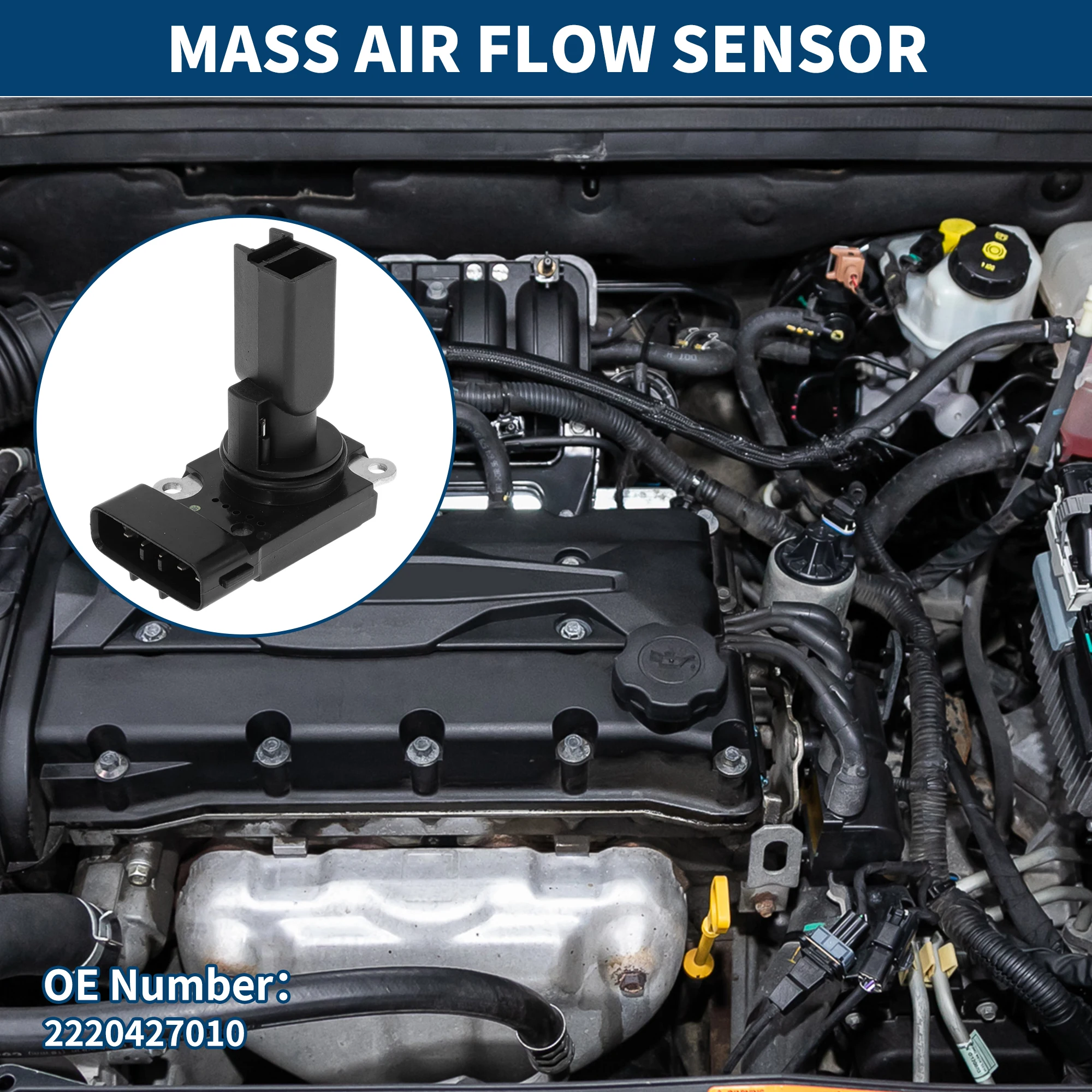 

UXCELL Mass Air Flow Sensor Meter No.2220427010 for Toyota Previa 2006-2016 1 Pc