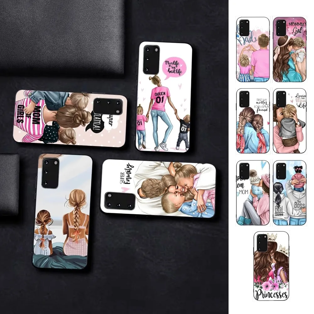 Baby Mom Girl Boy Phone Case For Samsung S 9 10 20 21 22 23 30 23plus lite Ultra FE S10lite Fundas