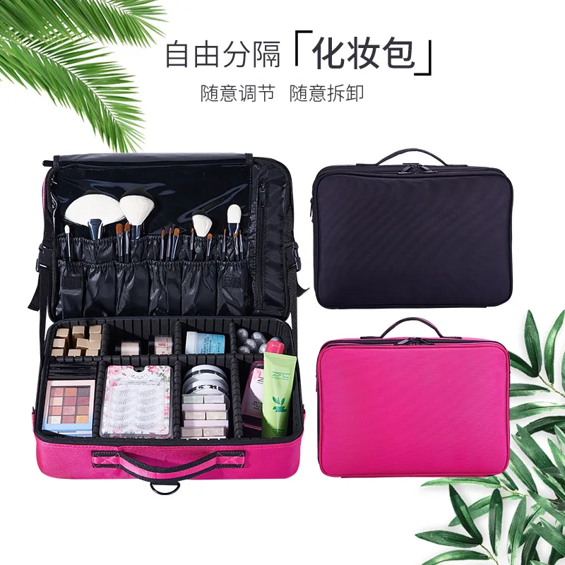 Handheld Multifunctional Organizer Bag Large Capacity Fashion Portable Cosmetic Bag Toolkit