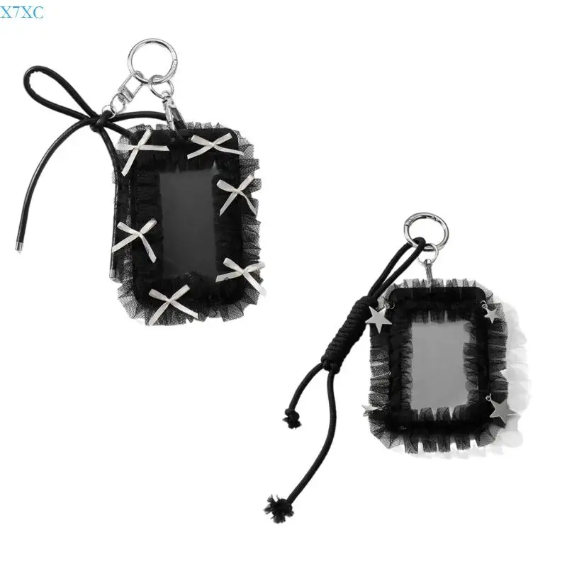 

X7XC Photocard Holder Keychain Photo Card Holder Protector Cards Holder Keychain