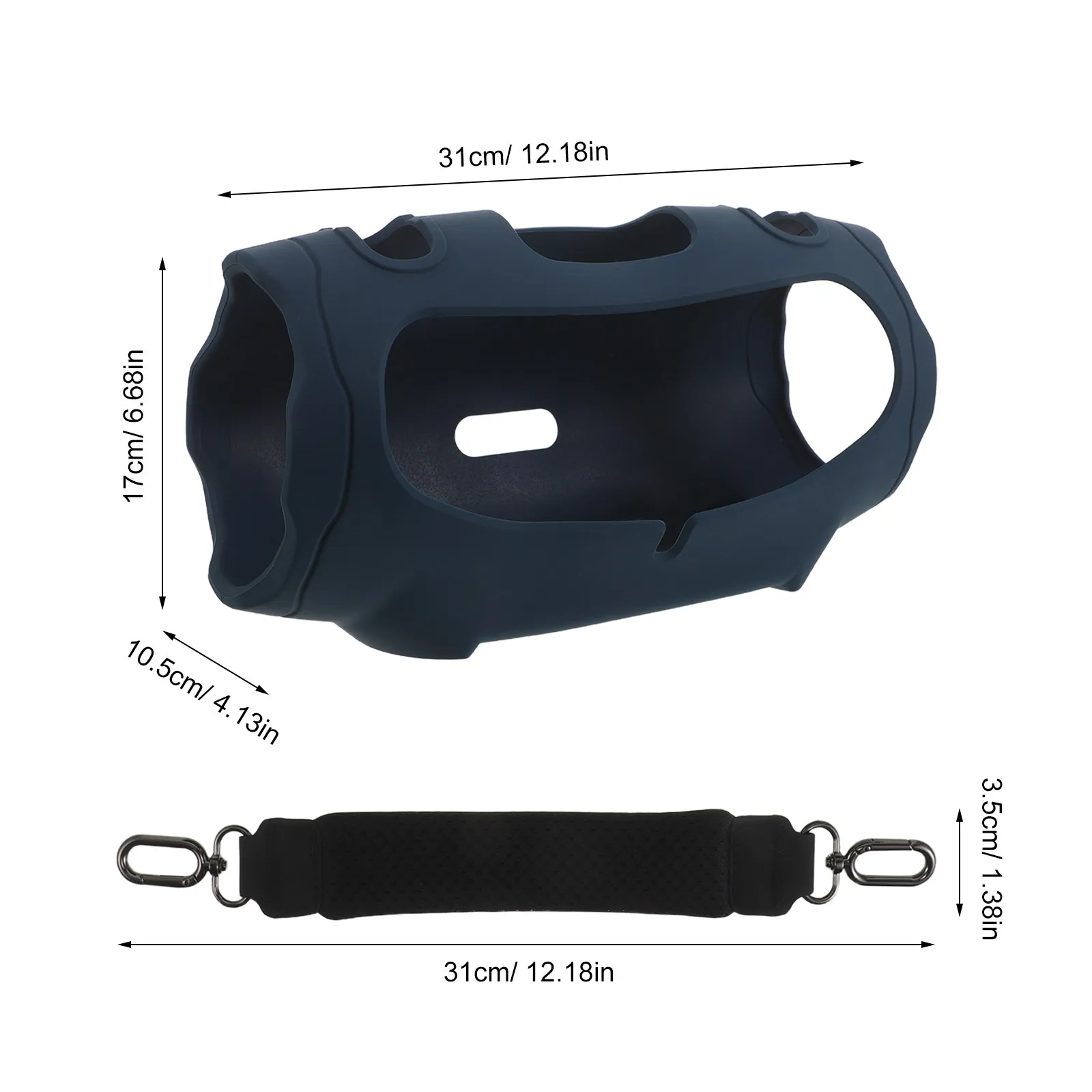 Silicone Case Cover Portable Speaker Travel Carrying Protective Cover Compatible Xtreme 4 Shockproof Silicone Speaker Case