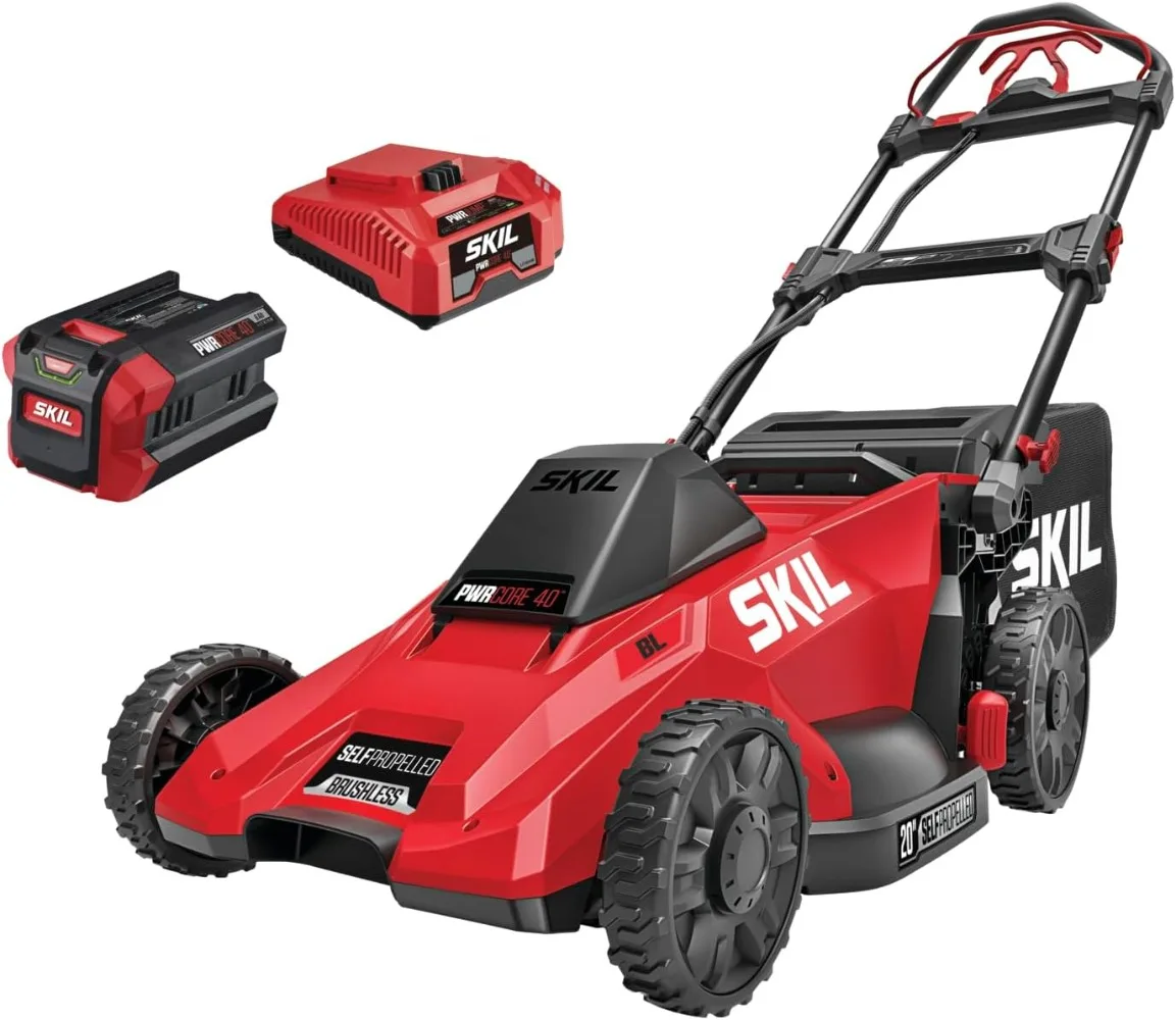 PWR CORE 40 Brushless 40V 20 in. Self-Propelled Mower Kit Including 6.0Ah Battery and Auto PWR Jump Charger