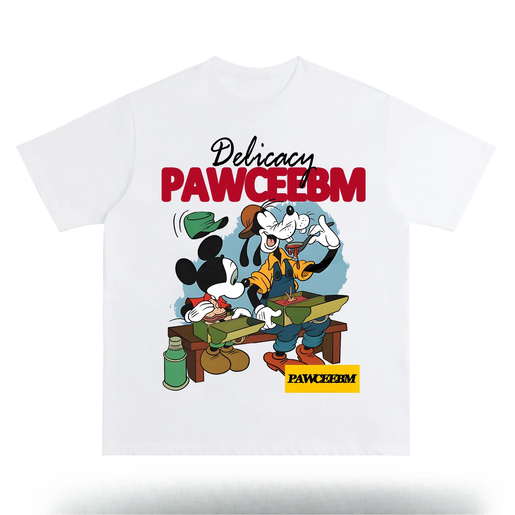 

Disney American Cartoon Mickey and Goofy Short-sleeved T-shirt Men's and Women's Same Loose and Versatile Couple Top Popular Top