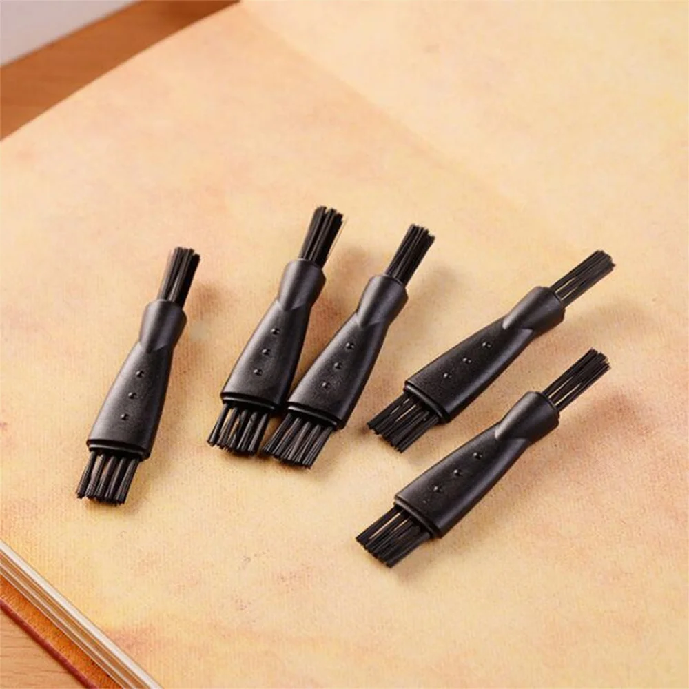 10/50/100PCS Razor Cleaning Brush Convenient Effective Black Plastic Razor Supplies Shaver Small Bristle Brush