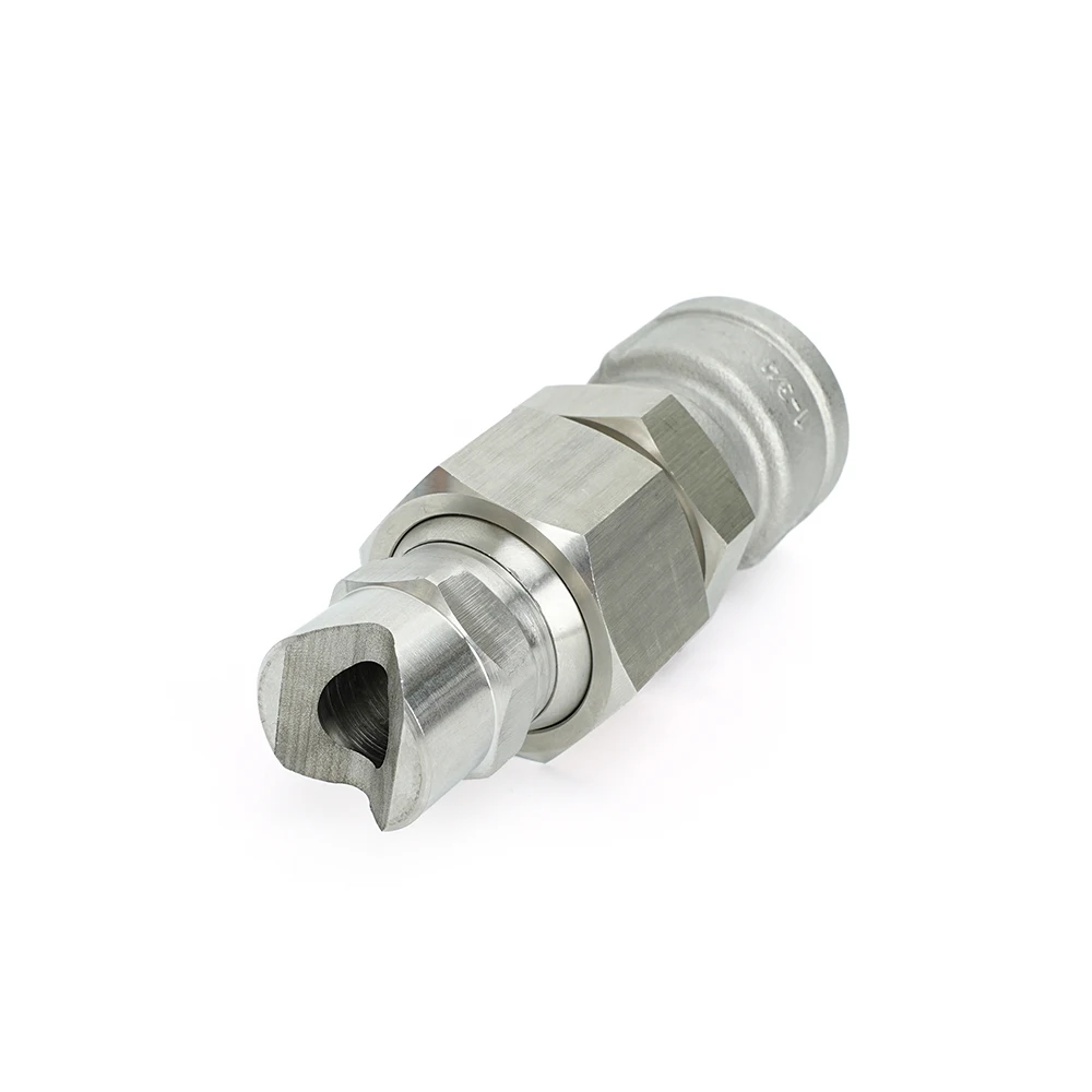 High Flow SS304 Flat Fan Spray Nozzle 3/4 15-110 Degree Industrial Cleaning Dust Removal Washing HU Type High Pressure Nozzle