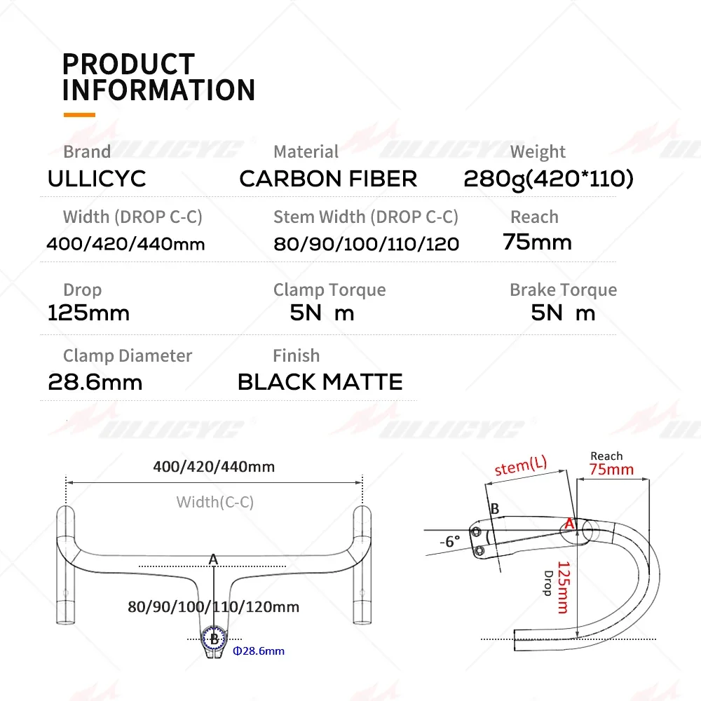 No Logo Ultra-lightweight integrated carbon fiber road handlebars bike cockpit with computer mounted