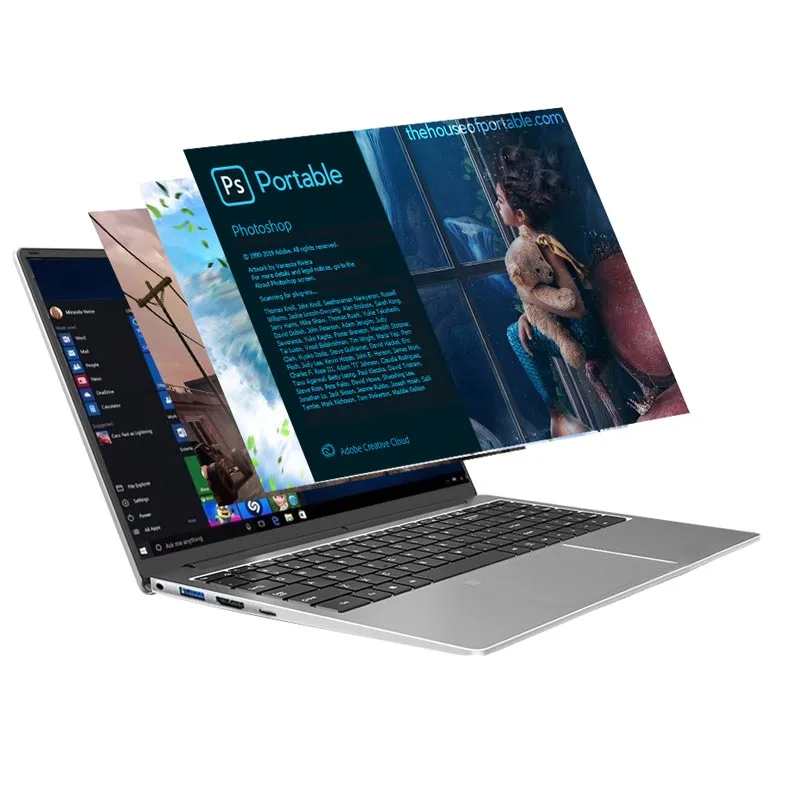 Windows 10/11 Laptop 15.6 "1920X1080 FHD IPS Display 8/16/32GB RAM 128G/2562G/512G/1T SSD Intel I5-8279U