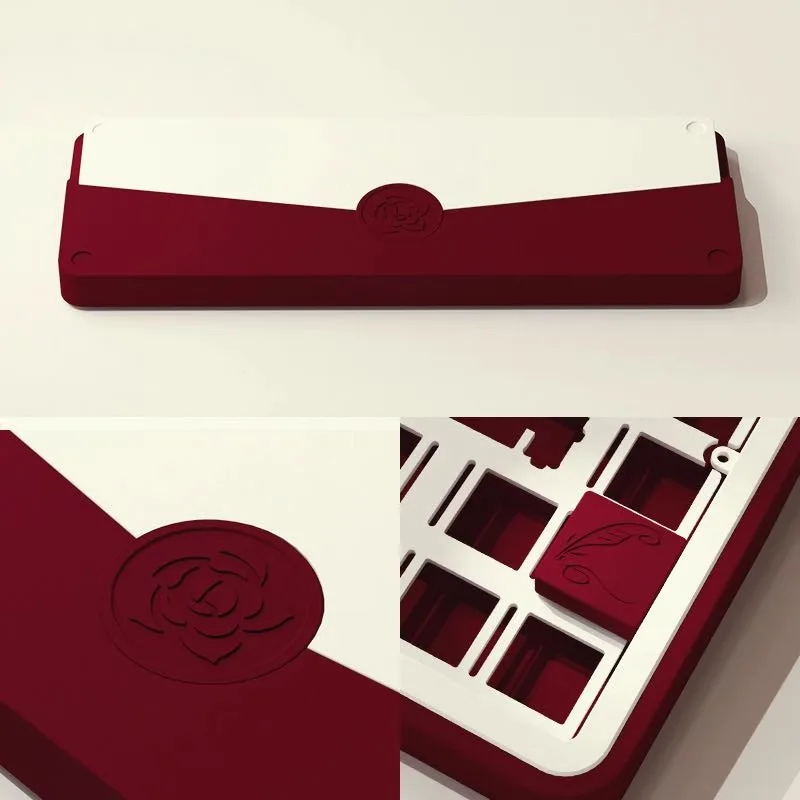 Love Letter Series Mechanical Keyboard Kit Custom Aluminum Alloy Shell Tri-mode Hot Plugging Wireless/wired FR4 Keyboard Kit