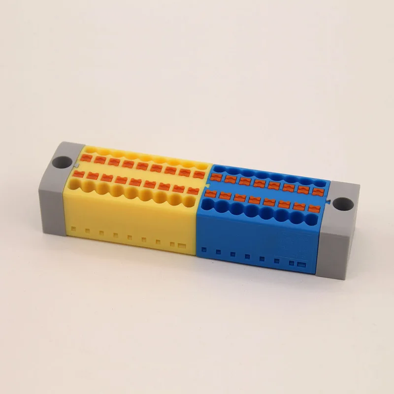1Pc Wire Electrical Cable Connectors Plug-in Terminal Block PTFIX 2.5mm² Splitter Spliceable DIN-Rail Mounting Junction Box Tool