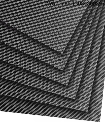 

ISO9001 Certified 3K twill carbon fiber sheet, 0.5-30mm custom panel for high strength auto and aerospace applications