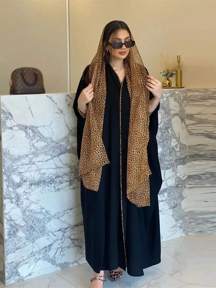 Ramadan Khimar Kimono Dubai Abaya Prayer Clothes Women Kaftan Saudi Arabia Turkey Islam Muslim Hijab Dress Robe Femme Musulmane