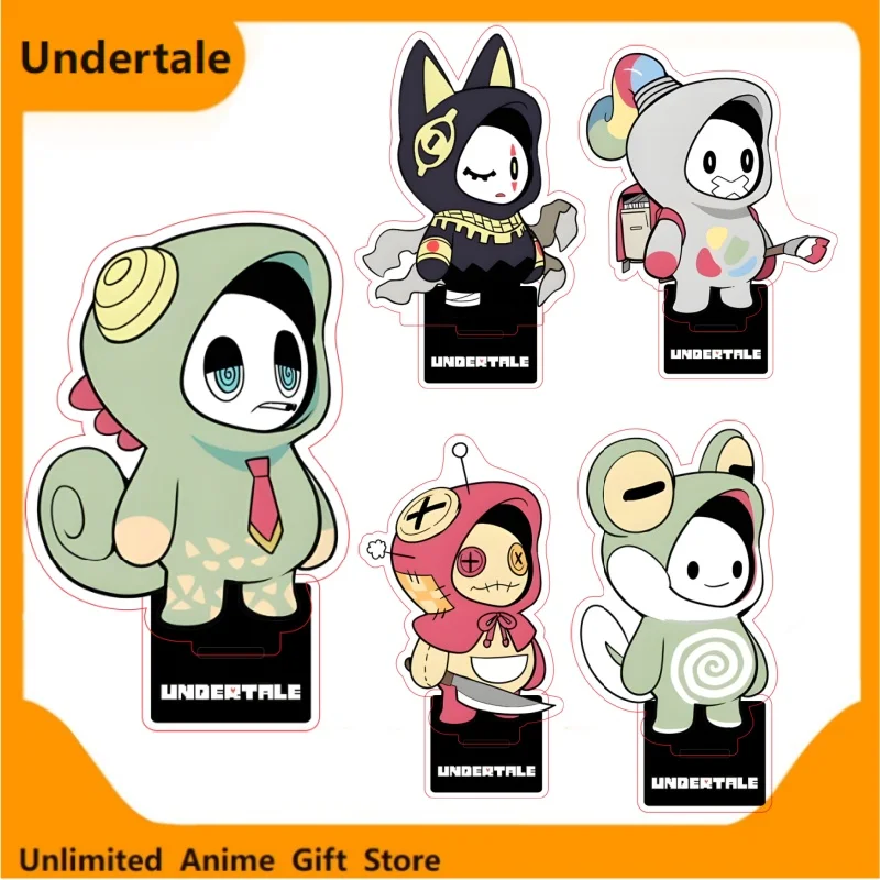In Stock Anime Game UNDERTALE Frisk Sans Papyrus Cosplay Costume Acrylic Keychain Accessories Prop Keyring Gift