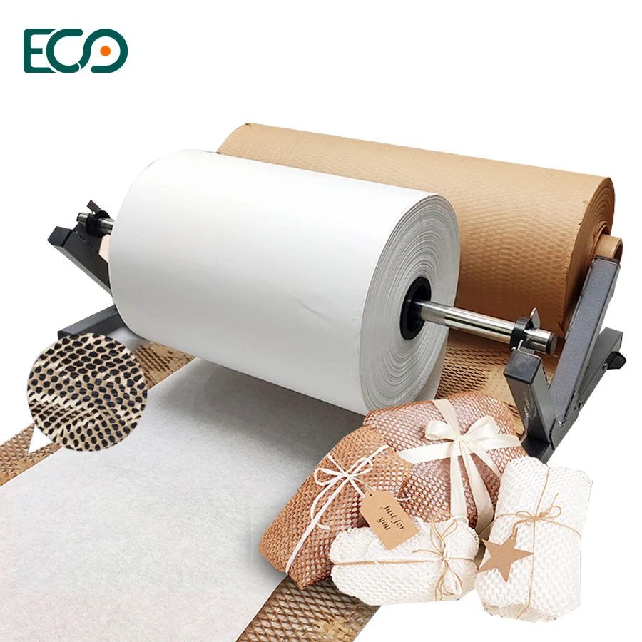 Zhuhai ECO Automatic Expands Dispenser Honeycomb Paper Wrapping Packing Machine