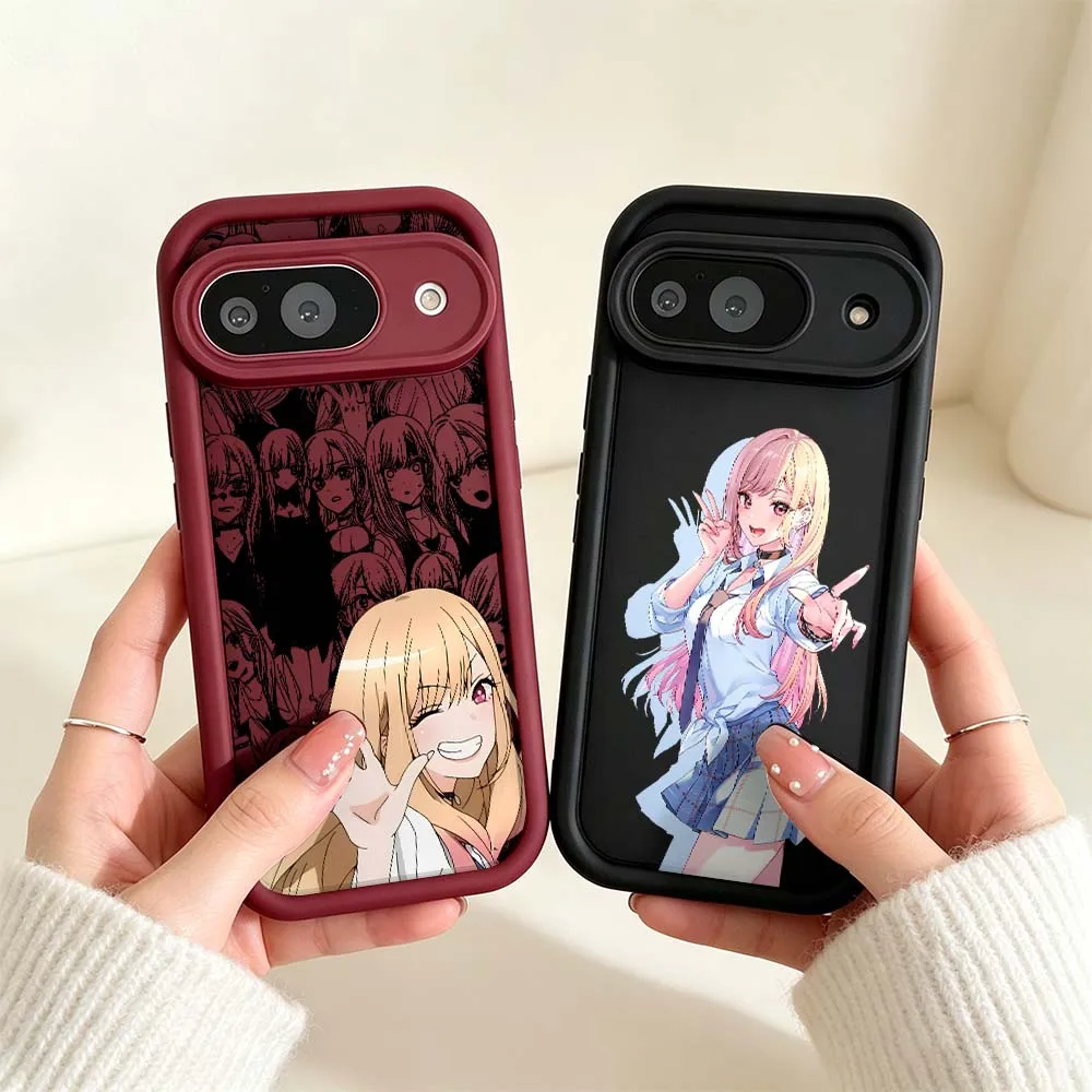 Cute Marin Kitagawa Gift For Google Pixel 10 9 8 7 8A 9A Pro XL Soft Eye Ladder Phone Case