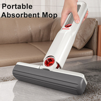 Powerful Squeeze Mini Mop Folding Home Cleaning Mops With Sponge Self-squeezing Floor Washing Mops Desk Window Car Clean Tools