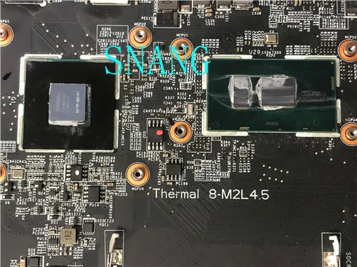 FOR  MSI PL62  MS-16JA1 N17P-G0-A1 gtx1050 CPU 7500U-i7 SR2ZV  MS-16JA  Motherboard