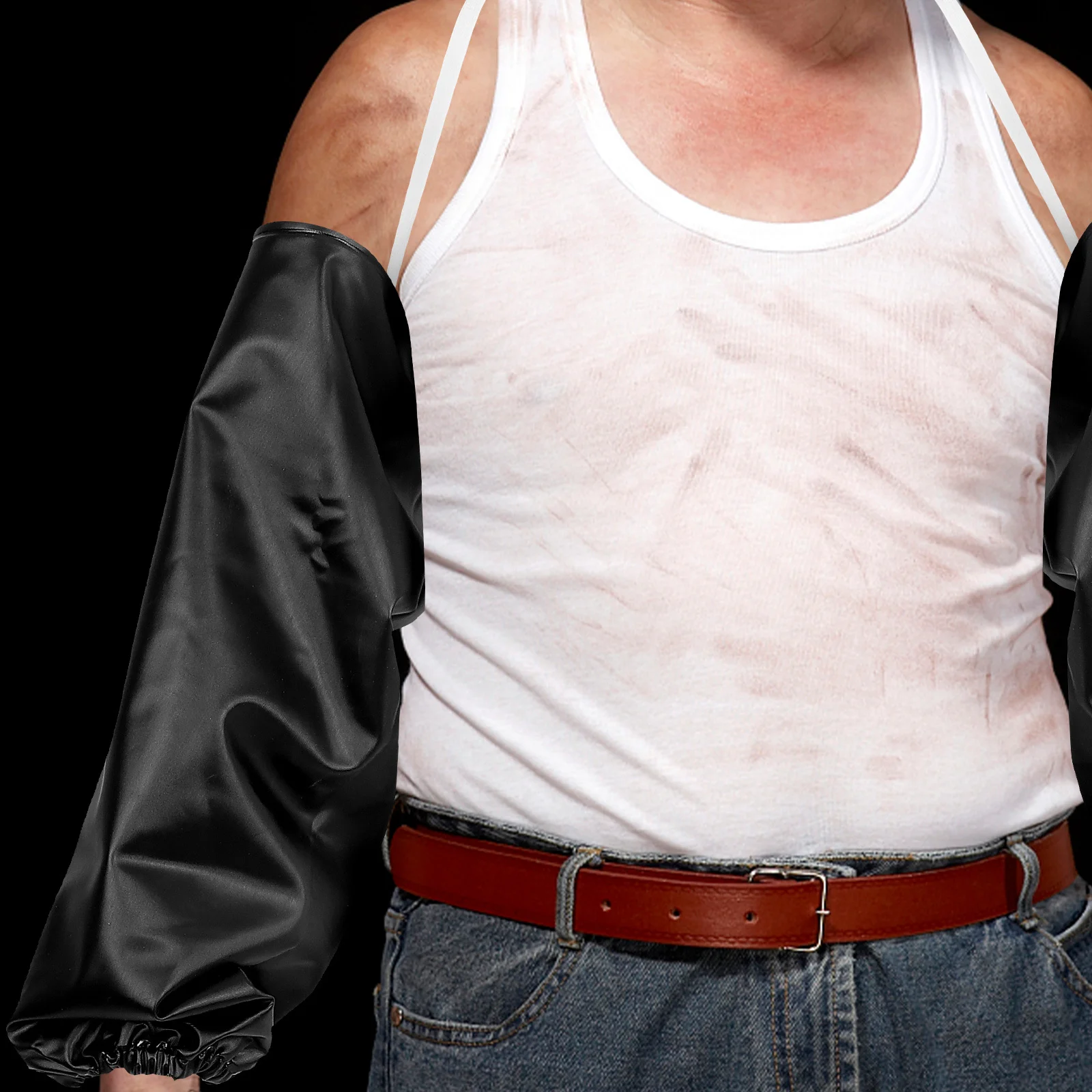 

1 Pair Reusable Waterproof Oil-Proof Oversleeves Extended Arm Protection For Fishermen Pond Gloves Dish Washing Gardening Work