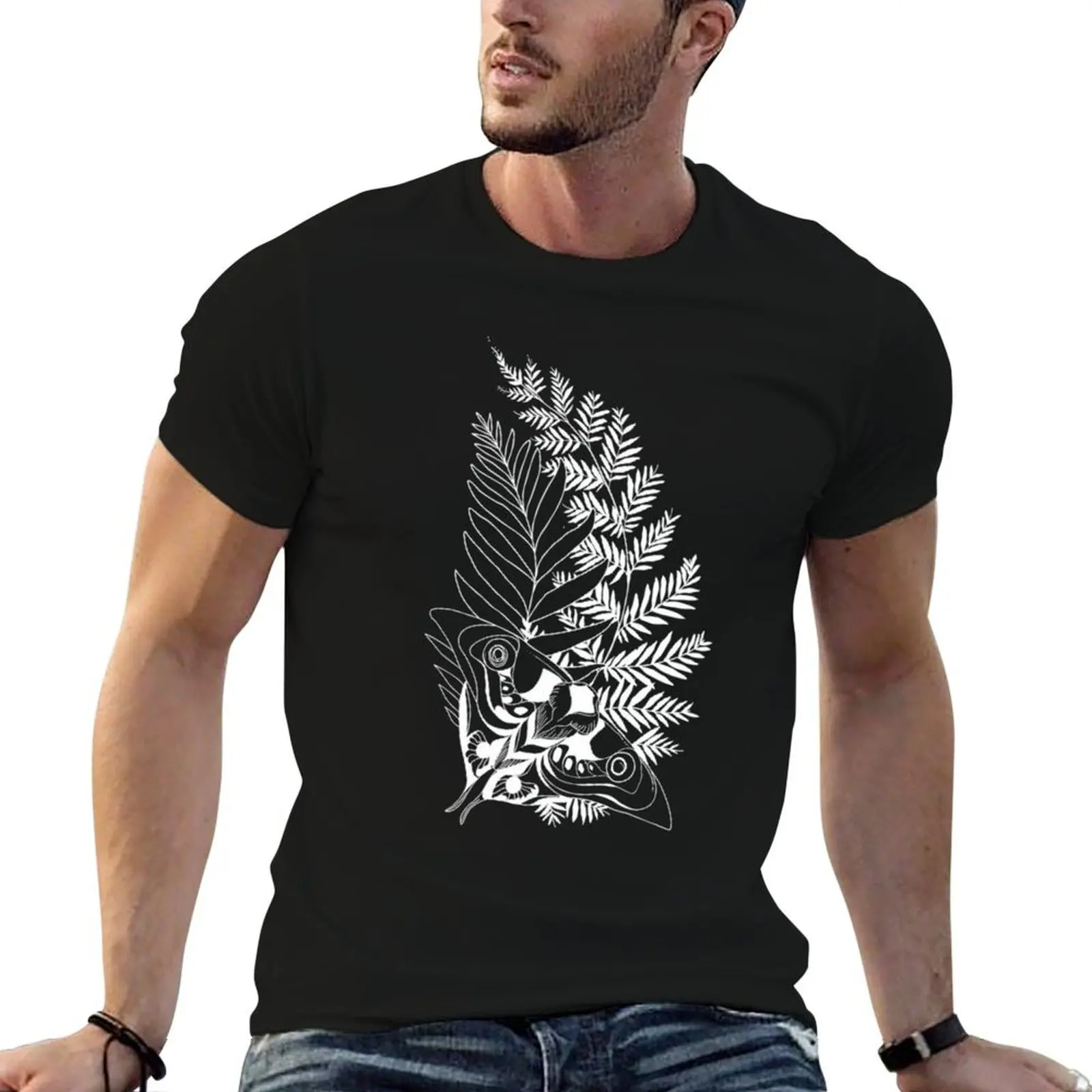 

Ellie Tattoo Fitted Scoop T-Shirt quick-drying blacks tee shirts for men