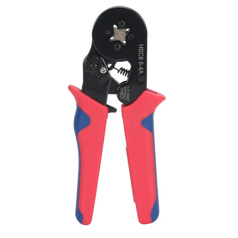 For VE tubular wiring, cold-pressed terminals, 1200pcs crimping pliers HSC8 6-4A combo set