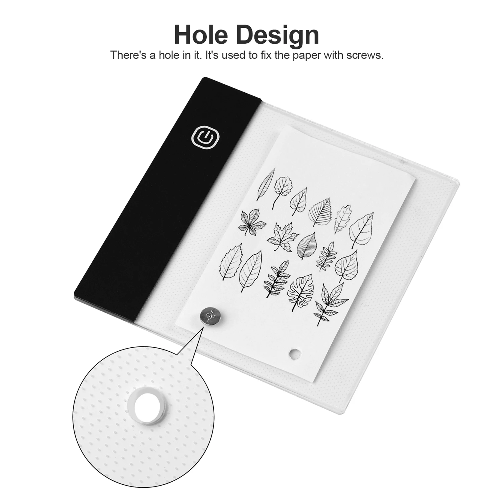 Flip Book Kit with Mini Light Pad LED Lightbox Tablet Design with Hole 300 Sheets Flipbook Paper Binding Screws for Drawing