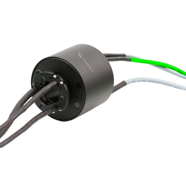 Through Bore Ethernet Slip Ring 15 Circuits,Transmitting Current and Signal