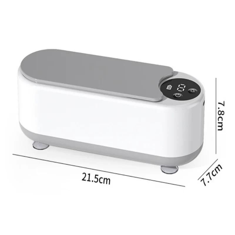 

1pc USB Rechargeable 360° Ultrasonic Cleaner for Glasses, Watches, Jewelry & Dental Tools - Portable Oil & Residue Remover, Dee