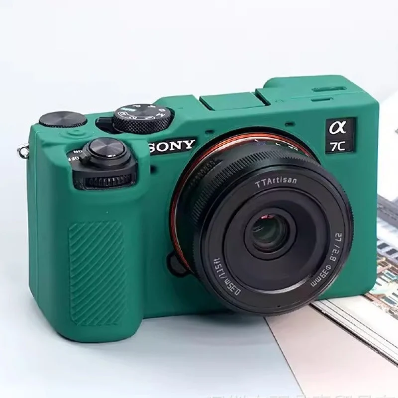 

For Sony a7cr a7cii silicone case a7cr mirrorless camera bag a7cii drop-resistant protective cover