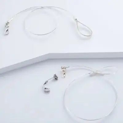 Chew Proof Dog Leash Steel Wire Training Lead 0.6x120cm White for Large Dogs Anti Bite Water Resistant Pet Walking Running