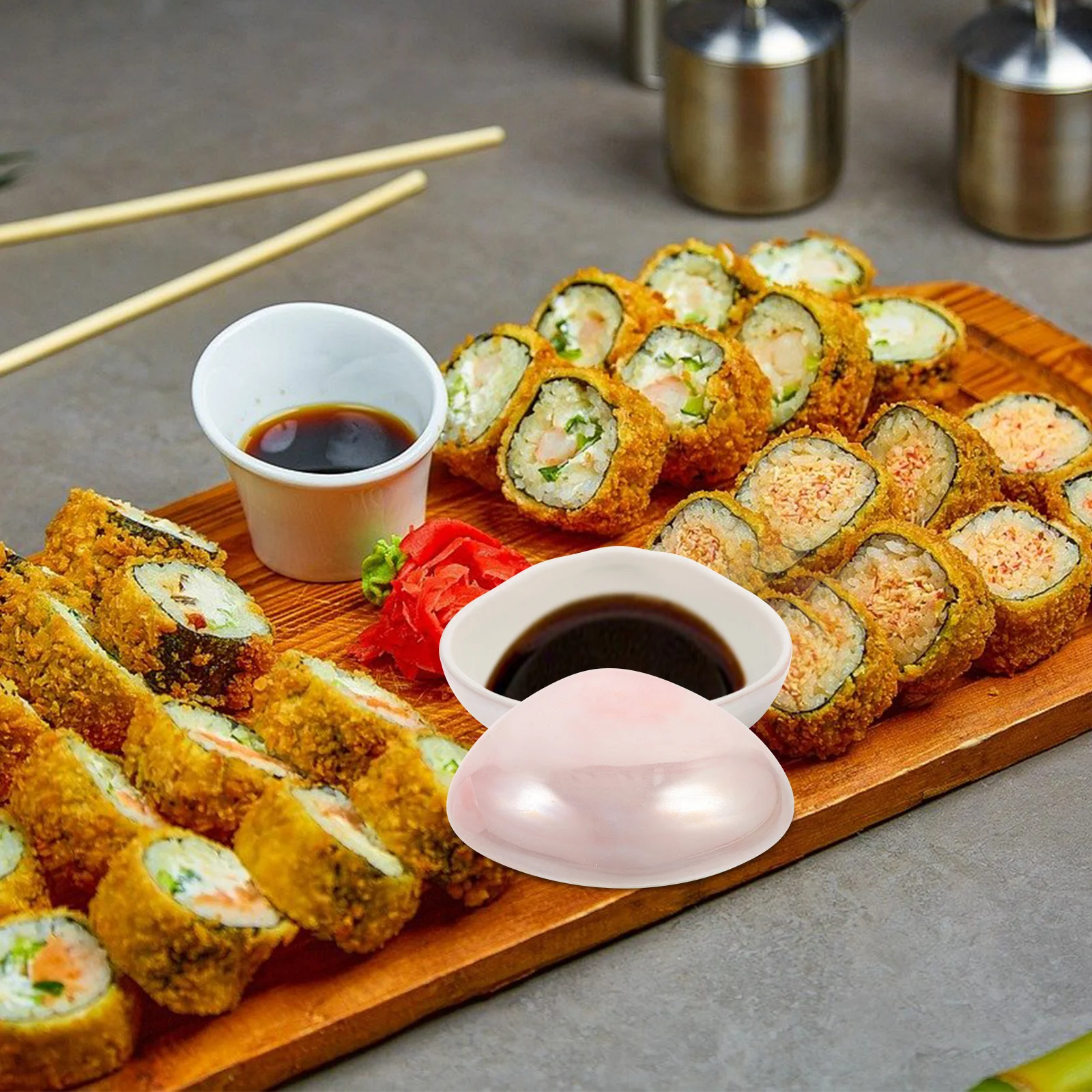 

Small Ceramic Dipping Bowl Japanese Style Sauce Dish for Soy Sauce Sushi Vinegar Mustard Condiment Mini Serving Bowls