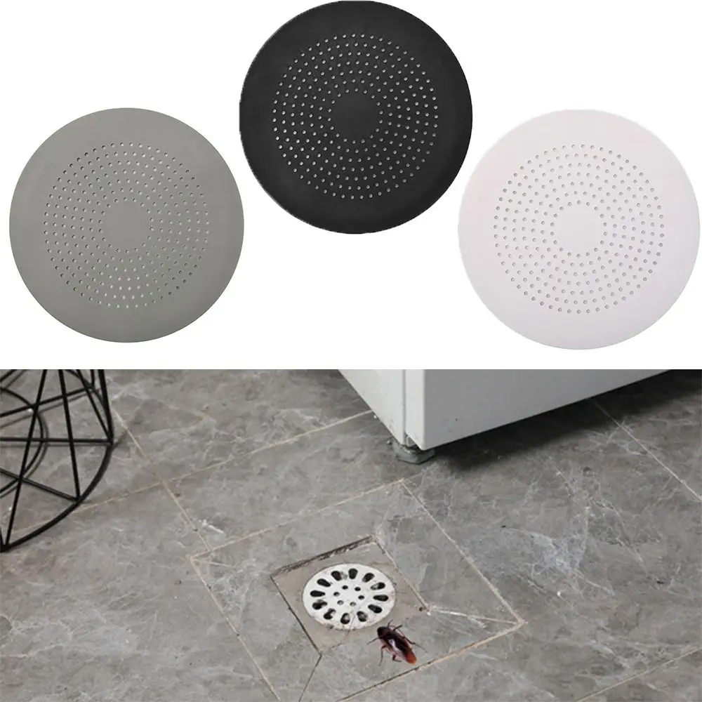 

Easy To Use TPR Kitchen Strainers Roundness Bottom Sucker Floor Drain Filter Durable Square Bathtub Drain Strainers Kitchen