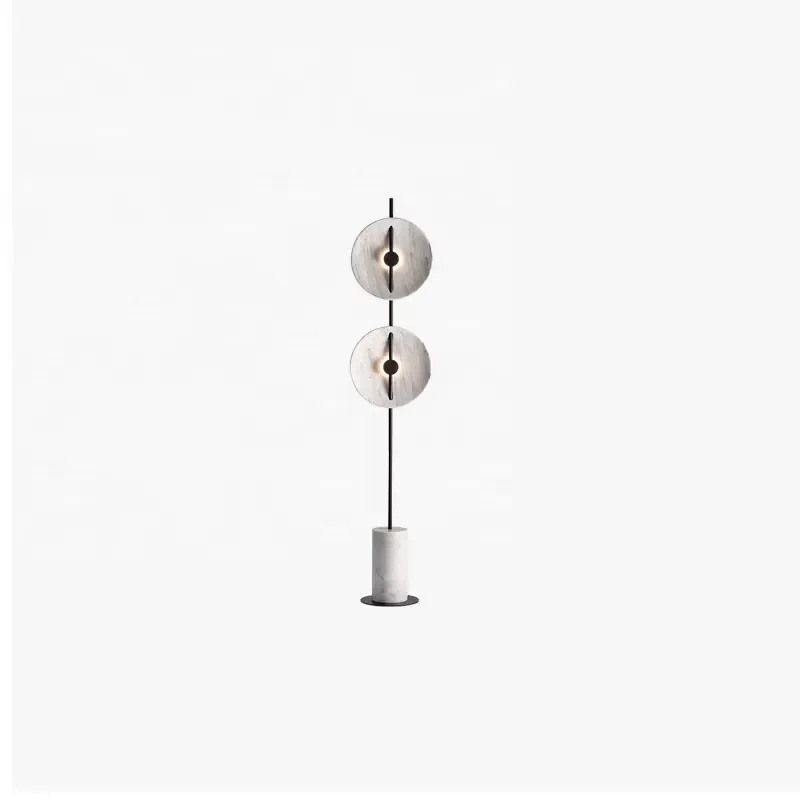 Modern creative round marble floor lamp Nordic luxury LED lamp Alabaster table lamp