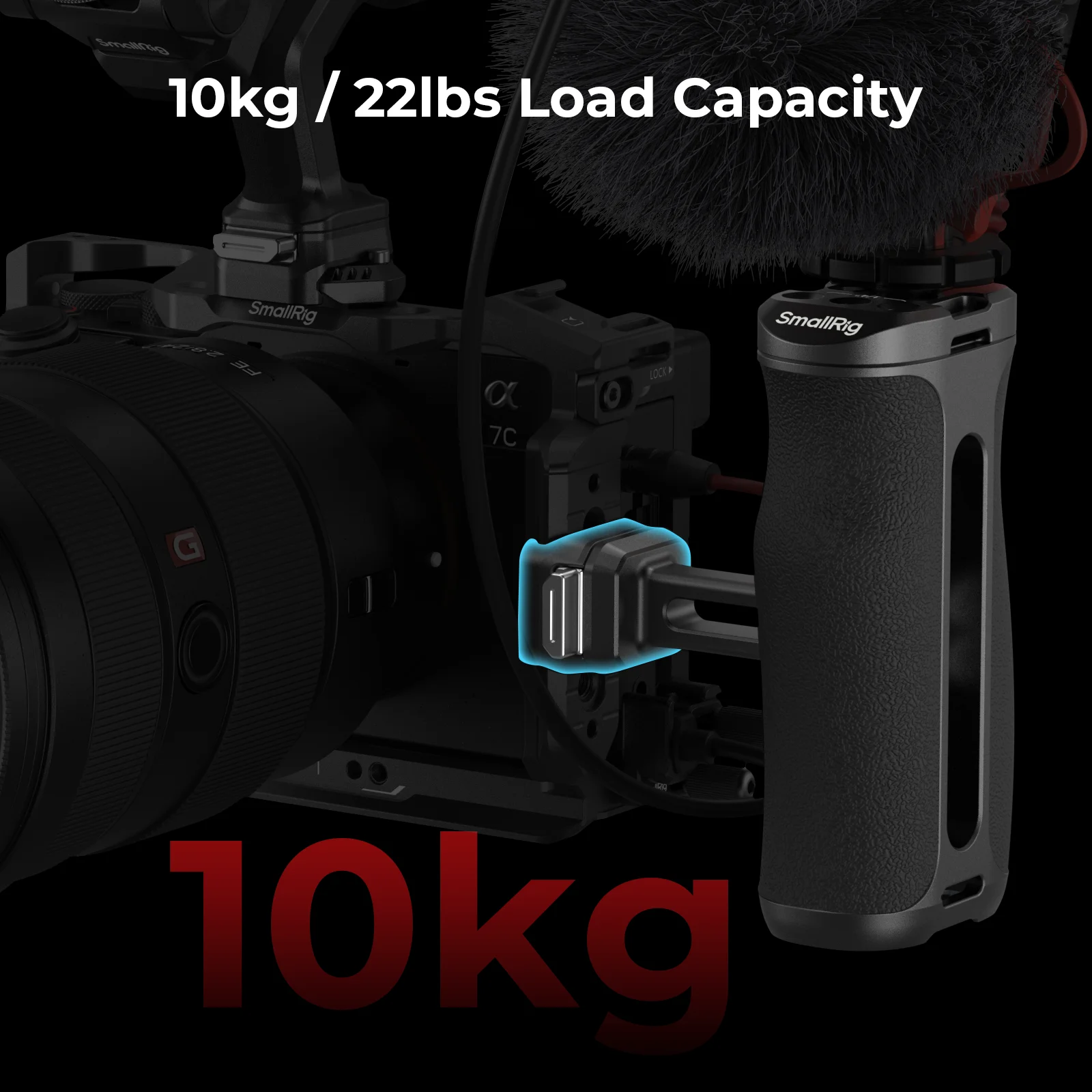 SmallRig "HawkLock" H21 Szybkozłączka Boczna z Regulacją W Pionie, Lewa i Prawa Strona Wymienna, Regulowana do 43mm, do Sony, do Canon -5951 — zdjęcie produktu 6