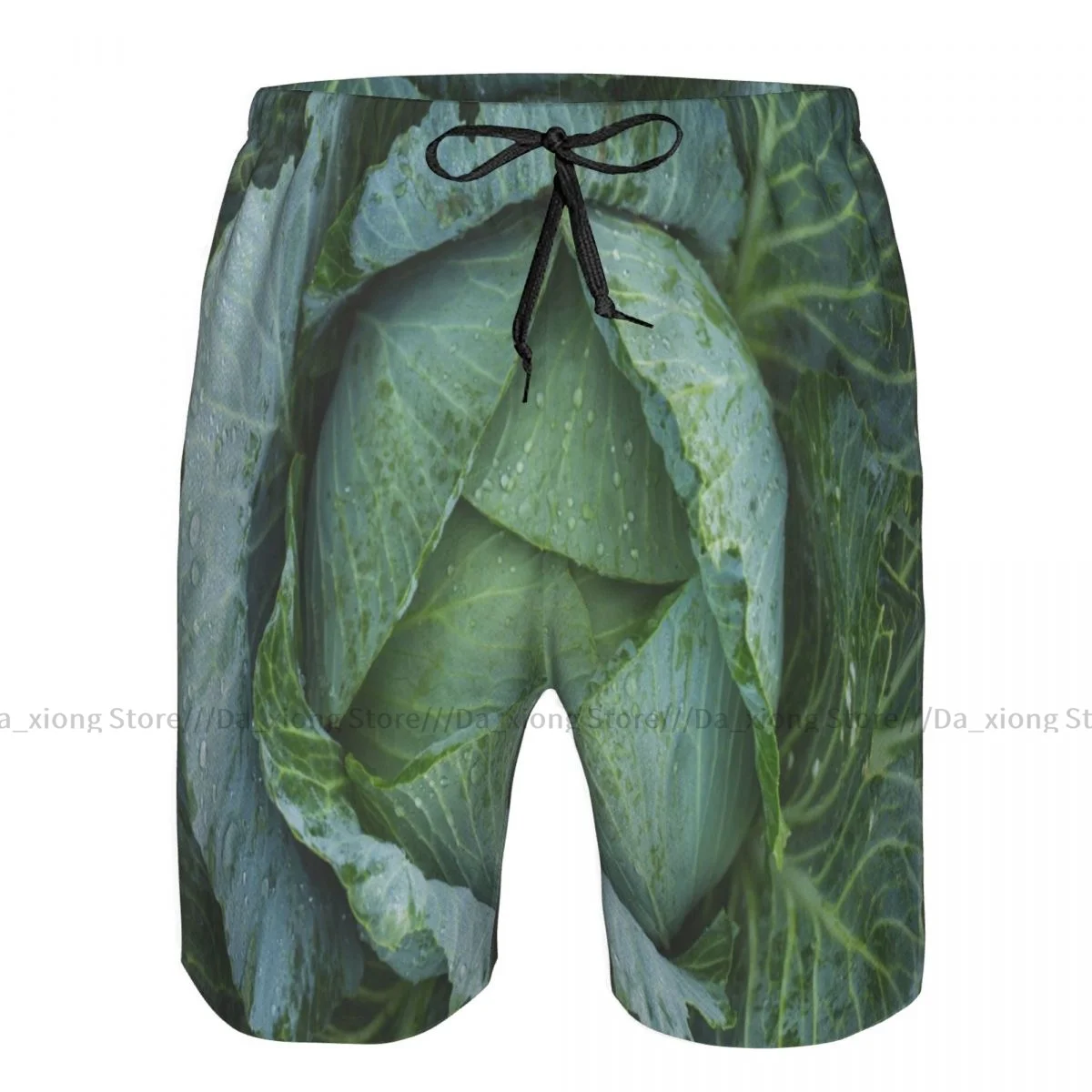 Mens Swimwear Swim Short Trunk Cabbage Print Beach Board Shorts Swimming Surffing shorts