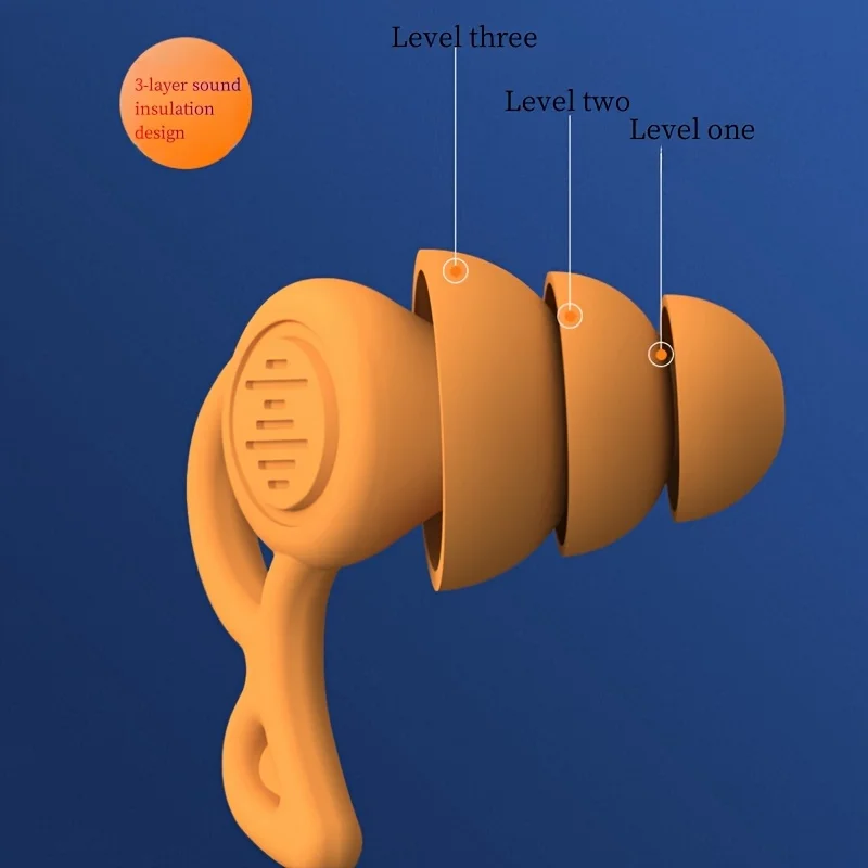 Soft Silicone Sleep Earplugs - Reusable Noise Cancelling for Sleeping, Snoring, Studying, Travel & Work& Focus