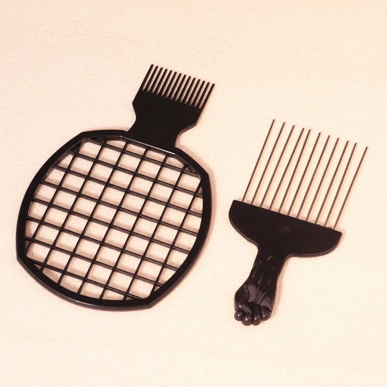 African Curling Comb Set with Steel Needle Comb and African Curling Comb, Salon Styling Tool Special for Real Hair Wigs image 4