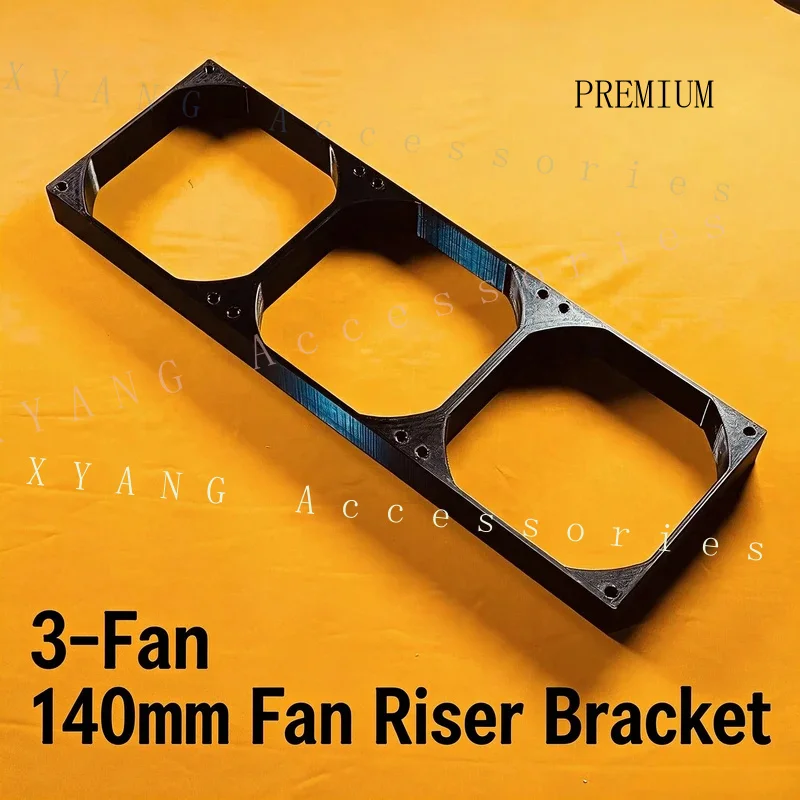 N+ 14cm Computer Cooling Fan Heighten Holder Fake 420 Radiator Modification Fan Riser Spacer with Screws