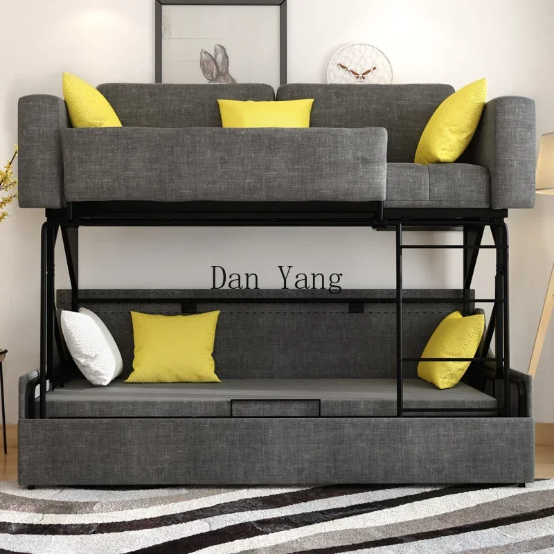 YJ sofa bed folding dual-purpose high and low upper and lower bunk small apartment multi-functional upper and lower bunk beds