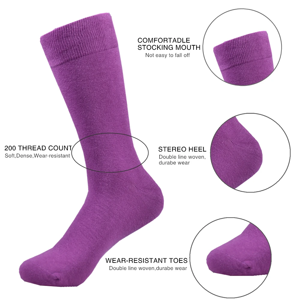 10 paia di calzini in cotone Premium da uomo-colorati Comfort-Fit, modelli Casual divertenti,-ideali per l\'uso quotidiano