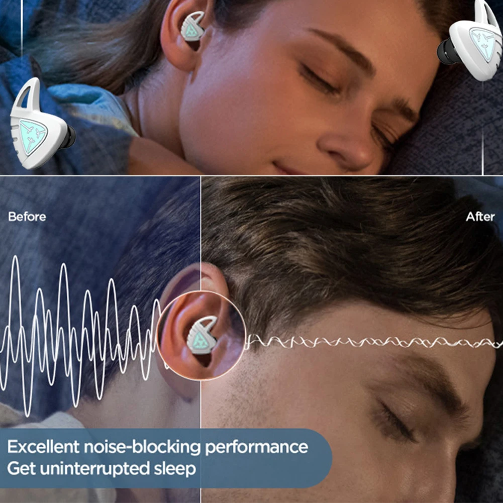 Morbido Silicone nero sonno insonorizzato riduzione del rumore Ruido tappi per le orecchie protezione Anti-russamento Memory Foam Sleeping Gaming Earbuds