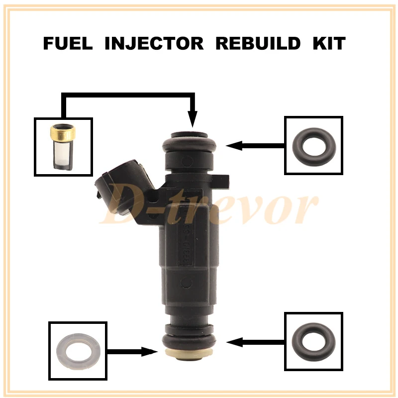 Fuel injector nozzle repair kit for 2000-2005 Hyundai Accent 1.5L 1.6L 35310-22600 3531022600