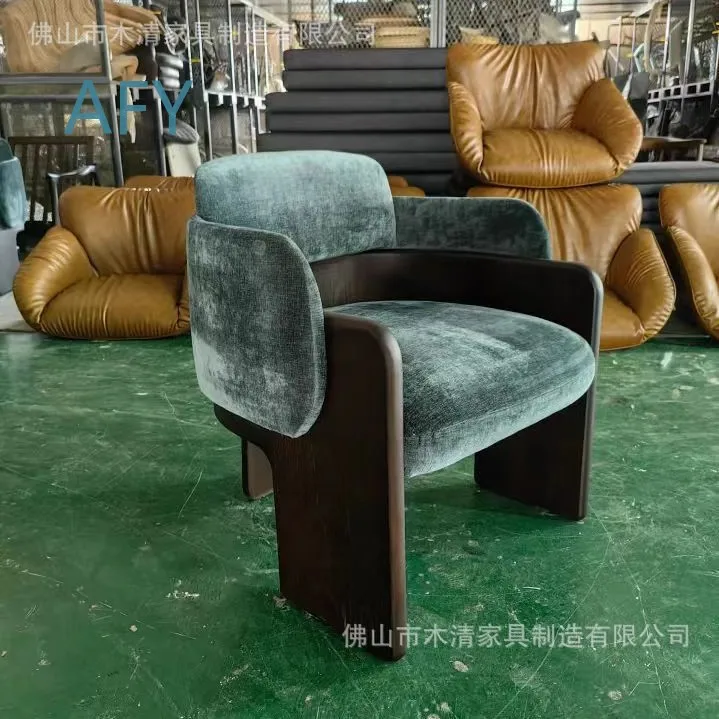 Nordic Fabric Armchair for Modern Minimalist Living Room Decor Scandinavian Style Lounge Chair for Italian Design Tiger Chair