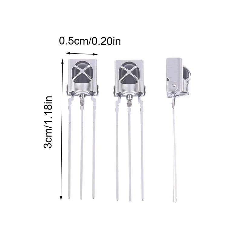 10Pcs Universal IR Infrared Receiver Sensor Module For VS1838B LF1738 Inductive Infrared Remote Receiver Tube Receiving Head