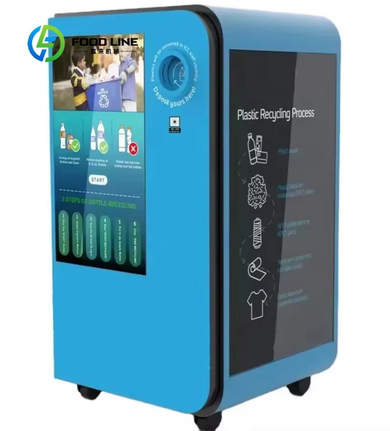 Customized RVM Reverse Vending Machine for Plastic Bottle & Aluminum Can Recycling Rewards No Compactor/Scanner/Printer/AI