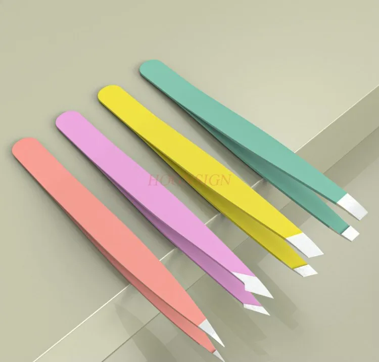 4pcs Eyebrow clip, oblique mouth trimming, eyebrow shaving pliers, double eyelid patch, false eyelash clip