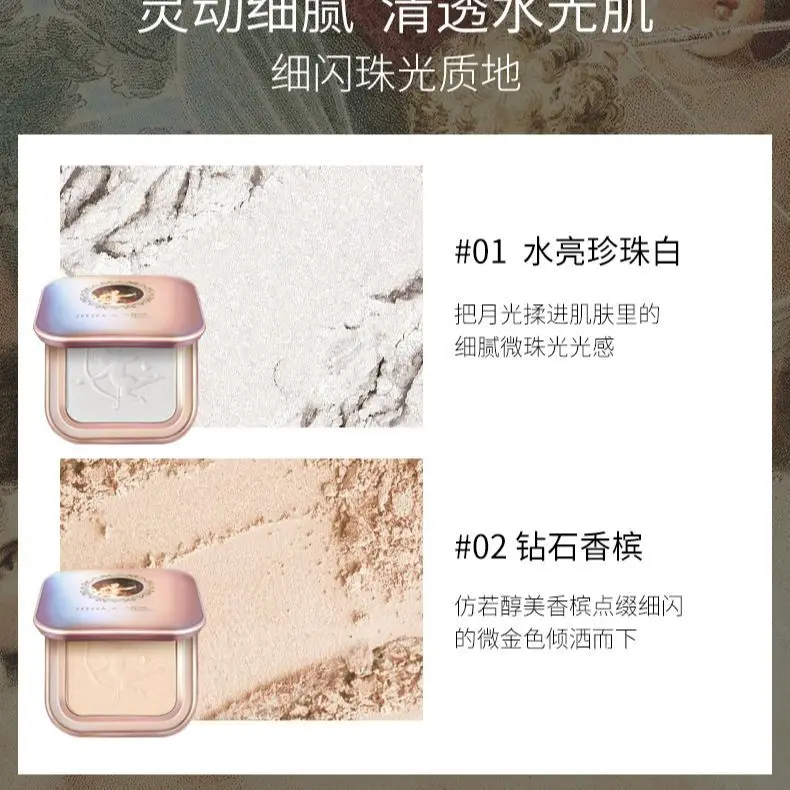 ZEESEA Angel Highlight Makeup Face Pearlized Highlighting Dimensional Contour Multi-Purpose Body Shimmer Makeup Palette
