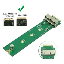 For MacBook Air Pro 12+16 Pins SSD To M.2 Key M (NGFF) PCI-e Adapter Converter Card For PC Computer Accessories 2013-2015