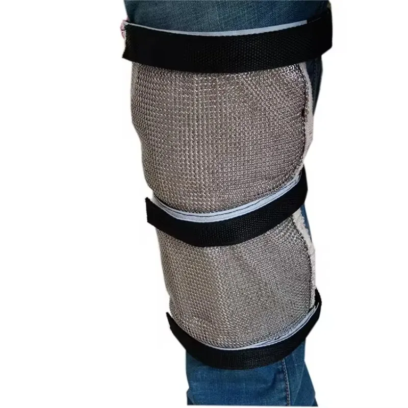 Stainless steel metal mesh kneelet chainmail cut resistant kneecap